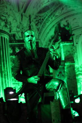 Kjell Age Damage Karlsen of the band Dimmu Borgir at a concert at the Columbiahalle in Berlin, October 23, 2026 Behemoth Dimmu Borgir Concert Berlin