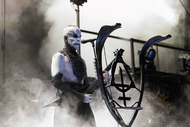 Adam Michal Nergal Darski of the band Behemoth at a concert at the Columbiahalle in Berlin, October 23, 2026 Behemoth Dimmu Borgir Concert Berlin