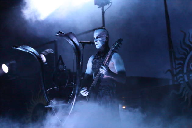 Adam Michal Nergal Darski of the band Behemoth at a concert at the Columbiahalle in Berlin, October 23, 2026 Behemoth Dimmu Borgir Concert Berlin
