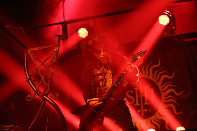 Patryk Dominik Seth Sztyber of the band Behemoth at a concert at the Columbiahalle in Berlin, October 23, 2026 Behemoth Dimmu Borgir Concert Berlin