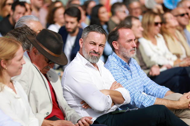 Abascal Holds a Public Event in Palma Vox President Santiago Abascal during a public event as part of the pre-campaign for the general election on November 29, at La Seu de Mallorca, on October 24, 2026, in Palma de Mallorca, Mallorca, Balearic Islands, Spain. Abascal is the first leader of one of the major parties running in the general election to have announced public events in the Balearic Islands. OCTOBER 24, 2026. Tomàs Moyà. Palma de Mallorca, Mallorca, Isl. Palma de Mallorca, Mallorca, Spain  Copyright: xTomÃ sxMoyÃ x 7866214