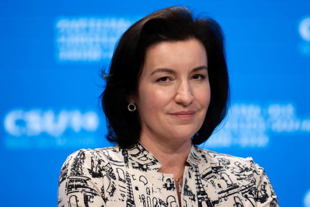 Munich, Bavaria, Germany October 24, 2026: Day 2 of the 2026 CSU (Christian Social Union) Party Convention at the Munich Trade Fair Center. Dorothee Bär (Member of the Bundestag, Federal Minister of Research, Technology, and Space of the Federal Republic of Germany)