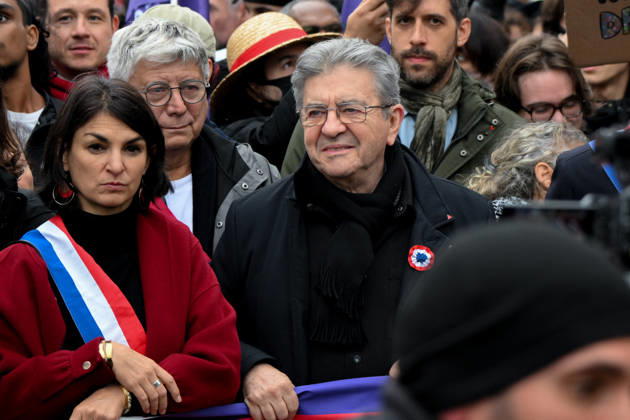 Jean-Luc Mélenchon: Demonstration in support of purchasing power, the protection of public services, and fiscal and social justice, held in Paris on October 24, 2026, as part of a nationwide call to action bringing together former members of the Yellow Vest movement, labor unions, and high school and college students. Lionel Urman, Bestimage, Paris, France  Copyright: xLIONELxURMANxx xBESTIMAGExLIONELxURMANxx xBESTIMAGEx