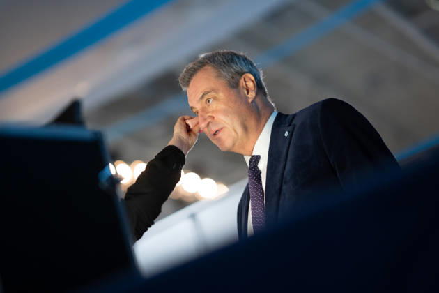Markus Söder, CSU Party Chairman and Minister-President of Bavaria, at the CSU Party Convention in Munich, Munich, Bavaria, Germany, Munich Trade Fair Grounds