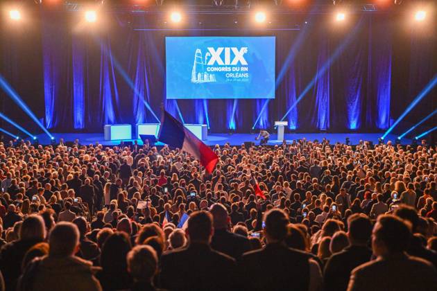 RN CONGRESS IN ORLEANS Quentin Reix PHOTOPQR ECHO REPUBLICAIN October 24, 2026 19th Congress of the Rassemblement National Jordan Bardella Orleans October 24, 2026 Photo by Quentin Reix RN RASSEMBLEMENT NATIONAL Congress of the far-right party Rassemblement National (RN) at the Co’Met venue in Orléans, central France, October 24, 2026 France  Copyright: xPHOTOPQR ECHOxREPUBLICAIN MAXPPPxQuentinxreixx 20261024ECH7525 20261024ECH7526