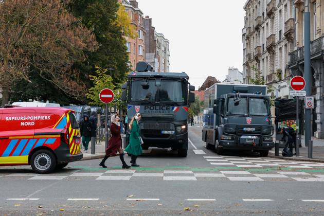 Protest, Act 2: PHOTOPQR, VOIX DU NORD, Thierry Thorel, Oct. 24, 2026 Lille, October 24, 2026 Protest in the streets of the capital of Flanders, Act 2 Photo by Thierry Thorel La Voix du Nord France Oct. 24, 2026 Another day of protests this Saturday, and amid fears of renewed violence and looting, restrictions on freedom of movement and assembly have multiplied, drawing sharp criticism from civil liberties groups Hauts-de-France France  Copyright: xPHOTOPQR VOIXxDUxNORD MAXPPPxThierryxThorelx 20261024VDN7779 20261024VDN7779