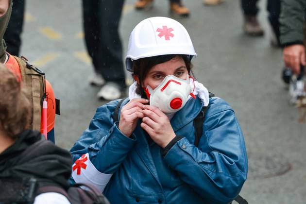 Protest, Act 2: PHOTOPQR, VOIX DU NORD, Thierry Thorel, October 24, 2026. Lille, October 24, 2026. Protest in the streets of the capital of Flanders, Act 2 Photo by Thierry Thorel La Voix du Nord MEDIC France Oct. 24, 2026 Another day of protests this Saturday, and amid fears of renewed violence and looting, restrictions on freedom of movement and assembly have multiplied, drawing sharp criticism from civil liberties groups Hauts-de-France, France  Copyright: xPHOTOPQR VOIXxDUxNORD MAXPPPxThierryxThorelx 20261024VDN7787 20261024VDN7784