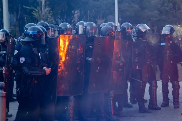 PROTESTS ON OCTOBER 24 PHOTOPQR LA PROVENCE Gilles Bader Marseille Oct. 24, 2026 Protests in Marseille throughout the day on October 24, 2026; end of the protest and clashes near Réformés, France, Oct. 24, 2026 Another day of protests this Saturday, and amid fears of renewed violence and looting, restrictions on freedom of movement and assembly have multiplied, drawing sharp criticism from civil liberties groups Marseille BdR France  Copyright: xPHOTOPQR LAxPROVENCE MAXPPPxGillesxBaderx 20261024PVL8161 20261024PVL8161