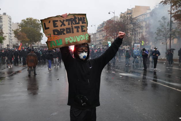 A demonstration against government policy wad held in Paris, France, on October 24, 2026. Protests follow last weekend s demonstrations, which were marked by violent clashes and widespread damage. (CTKxPhoto PavelxNemecek) CTKPhotoF202610240026501  CTKPhotoF202610240026501
