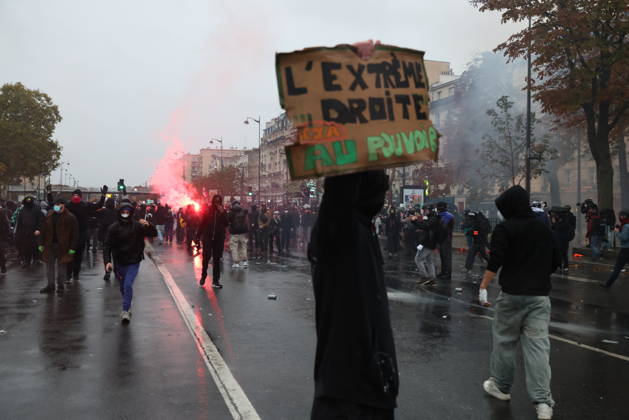 A demonstration against government policy wad held in Paris, France, on October 24, 2026. Protests follow last weekend s demonstrations, which were marked by violent clashes and widespread damage. (CTKxPhoto PavelxNemecek) CTKPhotoF202610240026701  CTKPhotoF202610240026701