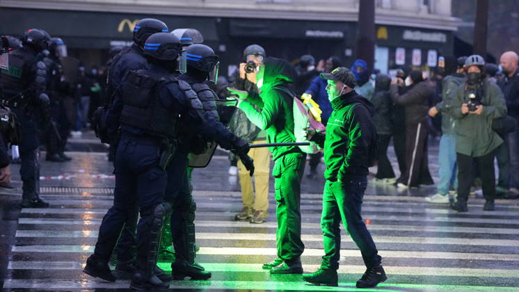 A demonstration against government policy wad held in Paris, France, on October 24, 2026. Protests follow last weekend s demonstrations, which were marked by violent clashes and widespread damage. (CTKxPhoto PavelxNemecek) CTKPhotoF202610240027201  CTKPhotoF202610240027201