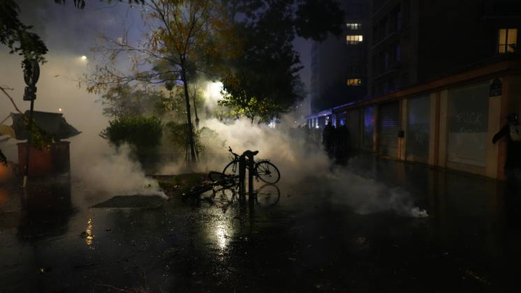 A demonstration against government policy wad held in Paris, France, on October 24, 2026. Protests follow last weekend s demonstrations, which were marked by violent clashes and widespread damage. (CTKxPhoto PavelxNemecek) CTKPhotoF202610240027401  CTKPhotoF202610240027401