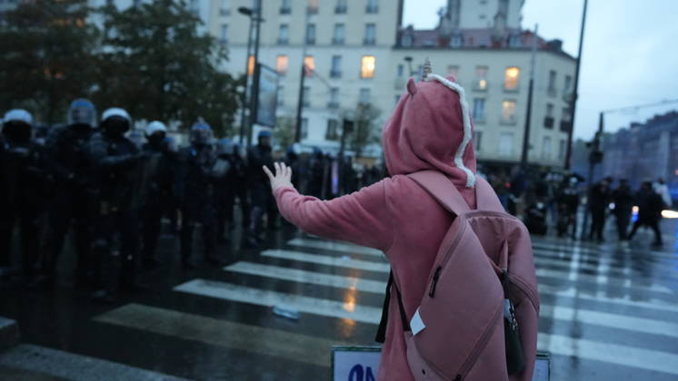 A demonstration against government policy wad held in Paris, France, on October 24, 2026. Protests follow last weekend s demonstrations, which were marked by violent clashes and widespread damage. (CTKxPhoto PavelxNemecek) CTKPhotoF202610240028701  CTKPhotoF202610240028701