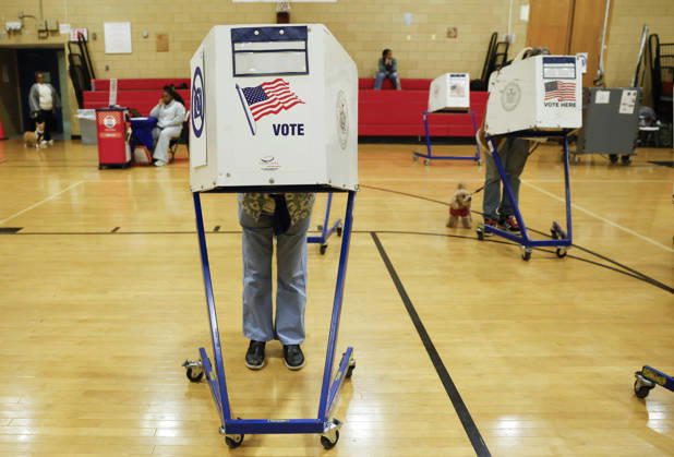 Voters cast their ballots on the weekend before the November 3rd election on Saturday, October 24, 2026 in New York City. Early voting began Saturday in New York and New Jersey, giving voters across the Tri-state area an opportunity to cast ballots ahead of Election Day.  NYP20261024109 JOHNxANGELILLO