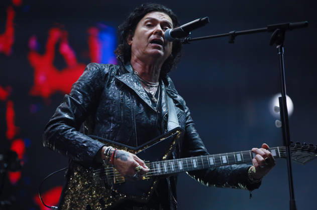 October 24, 2026, Tijuana, Baja California, Mexico: SAUL HERNANDEZ, lead vocalist and guitarist of legendary Mexican rock band Caifanes, plays an electric guitar while singing at the microphone during the Tecate Peninsula 2026 music festival at Explanada Estadio Caliente in Tijuana, Baja California, Mexico, October 24, 2026. Tijuana Mexico - ZUMAm311 20261024_zip_m311_014 Copyright: xAlbertoxMartinezx