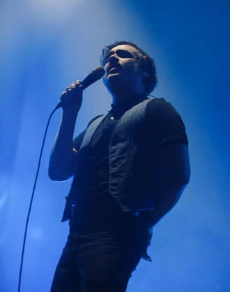 October 24, 2026, Tijuana, Baja California, Mexico: October 24, 2026, Tijuana, Baja California, Mexico: Rafael Navejas, bassist of the Mexican rock band Enjambre, plays bass on stage during their live performance at the Tecate Peninsula 2026 festival at Parque Morelos in Tijuana. Tijuana Mexico - ZUMAm311 20261024_zip_m311_021 Copyright: xAlbertoxMartinezx