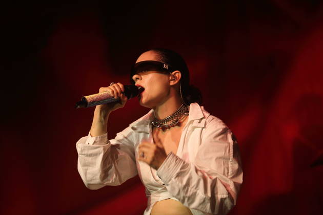 Vanessa Loibl, also known as Fuffifufzich, at a concert at the Waschhaus in Potsdam, October 24, 2026 Fuffifufzich Concert Potsdam