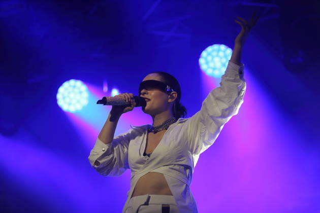 Vanessa Loibl, also known as Fuffifufzich, at a concert at the Waschhaus in Potsdam, October 24, 2026 Fuffifufzich Concert Potsdam
