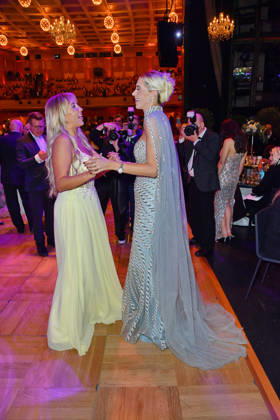 Annemarie Eilfeld and Verena Kerth at the 2026 Leipzig Opera Ball at the Leipzig Opera on October 24, 2026