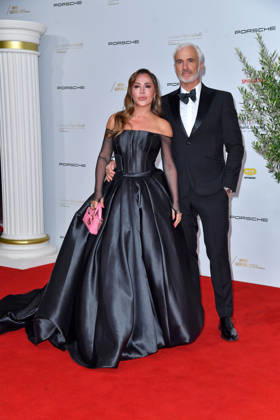 Simone Thomalla and Rene Marchand at the 2026 Leipzig Opera Ball at the Leipzig Opera on October 24, 2026