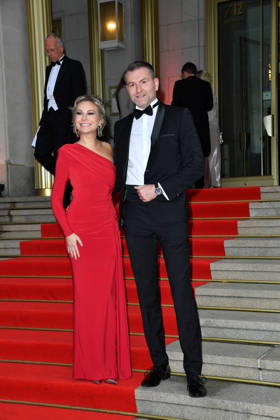 Susanne Klehn with her boyfriend Michael Heinz at the 2026 Leipzig Opera Ball at the Leipzig Opera on October 24, 2026