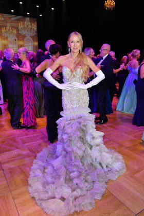 Jenny Elvers at the 2026 Leipzig Opera Ball at the Leipzig Opera on October 24, 2026
