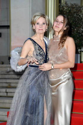 Andrea Kathrin Loewig with her daughter Josephine Emilia Loewig at the 2026 Leipzig Opera Ball at the Leipzig Opera on October 24, 2026