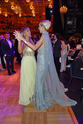 Annemarie Eilfeld and Verena Kerth at the 2026 Leipzig Opera Ball at the Leipzig Opera on October 24, 2026