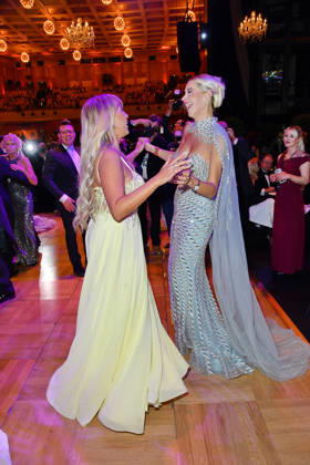 Annemarie Eilfeld and Verena Kerth at the 2026 Leipzig Opera Ball at the Leipzig Opera on October 24, 2026