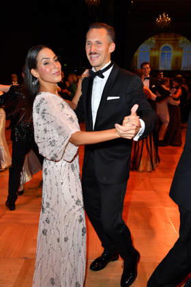 Amy Mussul and Johannes Hendrik Langer at the 2026 Leipzig Opera Ball at the Leipzig Opera on October 24, 2026