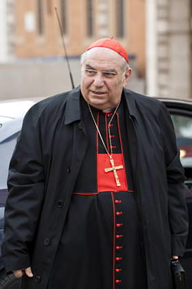 IPA90156502 - March 8, 2013: Cardinal Paolo Romeo arrives for a meeting at the Vatican.  Copyright: xx x GIANCARLOxGIULIANI CPPx IPA90156502