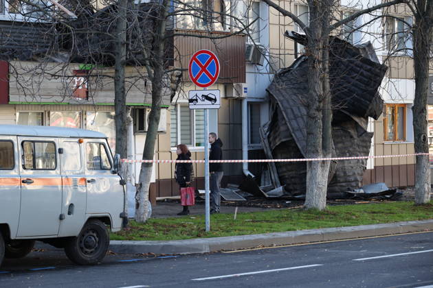 Russia, Ukraine report casualties in overnight strikes BELGOROD, RUSSIA - OCTOBER 25: Damage is seen following a Ukrainian drone attack in Belgorod, Russia, on October 25, 2026. Emergency teams inspect the affected area and assess the damage following the attack. Stringer Anadolu Belgorod Russia. Editorial use only. Please get in touch for any other usage.  Copyright: x2026xAnadoluxStringerx