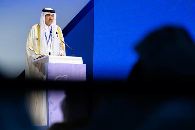 9th World Investment Forum 2026 In Doha Ahmad bin Mohammed Al Sayed, Minister of State for Foreign Trade of the State of Qatar, speaks during the opening ceremony of the 9th World Investment Forum (WIF 2026) in Doha, Qatar, October 25, 2026. The three-day global summit is organized by the United Nations Conference on Trade and Development (UNCTAD) in cooperation with the State of Qatar. DOHA Qatar Copyright: xNoushadxThekkayilx