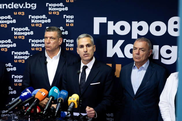 Bulgarian presidential candidate Andrey Gyurov SOFIA, BULGARIA - OCTOBER 25: Bulgarian presidential candidate Andrey Gyurov speaks to the press following the first round of the presidential election, in Sofia, Bulgaria on October 25, 2026. A presidential runoff election is scheduled for November 1, 2026. Hristo Vladev Anadolu Sofia Bulgaria. Editorial use only. Please get in touch for any other usage.  Copyright: x2026xAnadoluxHristoxVladevx