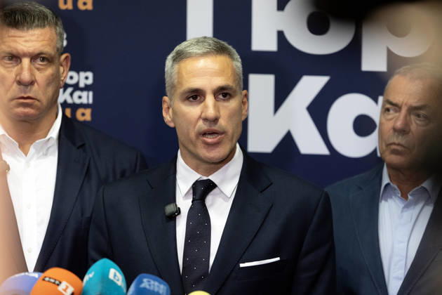 Bulgarian presidential candidate Andrey Gyurov SOFIA, BULGARIA - OCTOBER 25: Bulgarian presidential candidate Andrey Gyurov speaks to the press following the first round of the presidential election, in Sofia, Bulgaria on October 25, 2026. A presidential runoff election is scheduled for November 1, 2026. Hristo Vladev Anadolu Sofia Bulgaria. Editorial use only. Please get in touch for any other usage.  Copyright: x2026xAnadoluxHristoxVladevx
