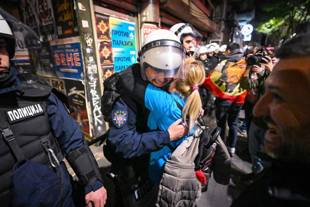 October 25, 2026, Belgrade, Belgrade, Serbia: Citywide euphoria breaks out in Belgrade as former president Aleksandar VuÄiÄ‡ admits defeat on the night of the Serbian elections on 25 October, 2026 Belgrade Serbia - ZUMAa256 20261025_zip_a256_036 Copyright: xDanielxAlfoldix