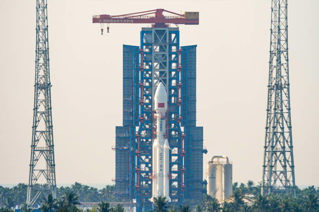 WENCHANG, CHINA - OCTOBER 25: A Long March 8A Y12 carrier rocket launches the Satellite Internet Low Orbit 28 Group satellites at the Hainan Commercial Spaceport on October 25, 2026 in Wenchang, Hainan Province of China. The satellites successfully entered their predetermined orbit.  Copyright: xVCGx 111676918380