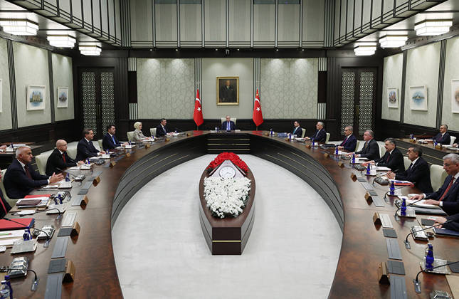 Turkish President Erdogan Chairs Presidential Cabinet Meeting in Ankara Turkish President Recep Tayyip Erdogan chairs a Presidential Cabinet meeting at the Presidential Complex in Ankara, Turkey, on October 26, 2026. Photo by Turkish presidency apaimages Istanbul Istanbul Turkey 261026_Turkey_TPO_00(2) Copyright: xapaimagesxTurkishxpresidencyx xapaimagesx