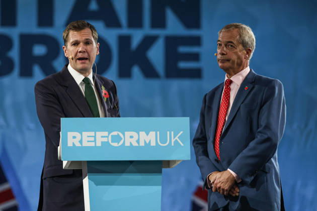 Reform UK leader Nigel Farage and Robert Jenrick present economic rescue plan in London LONDON, UNITED KINGDOM - OCTOBER 26: Leader of Reform UK Nigel Farage and the party s Treasury Spokesperson Robert Jenrick answer questions from journalists during a press conference to launch their party s economic rescue plan ahead of the government s budget announcement, at The Lindley Hall in London, United Kingdom on October 26, 2026. Zeynep Demir Anadolu London United Kingdom. Editorial use only. Please get in touch for any other usage.  Copyright: x2026xAnadoluxZeynepxDemirx