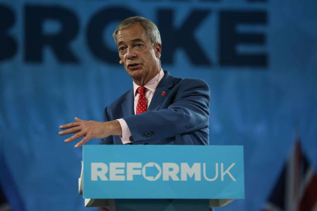 Reform UK leader Nigel Farage unveils party s economic rescue plan in London LONDON, UNITED KINGDOM - OCTOBER 26: Leader of Reform UK Nigel Farage unveils his party s economic rescue plan during a press conference held ahead of the government s budget announcement, at The Lindley Hall in London, United Kingdom on October 26, 2026. Zeynep Demir Anadolu London United Kingdom. Editorial use only. Please get in touch for any other usage.  Copyright: x2026xAnadoluxZeynepxDemirx
