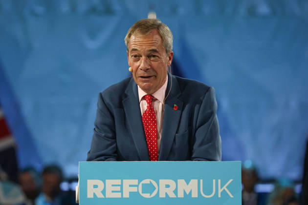 Reform UK leader Nigel Farage unveils party s economic rescue plan in London LONDON, UNITED KINGDOM - OCTOBER 26: Leader of Reform UK Nigel Farage unveils his party s economic rescue plan during a press conference held ahead of the government s budget announcement, at The Lindley Hall in London, United Kingdom on October 26, 2026. Zeynep Demir Anadolu London United Kingdom. Editorial use only. Please get in touch for any other usage.  Copyright: x2026xAnadoluxZeynepxDemirx