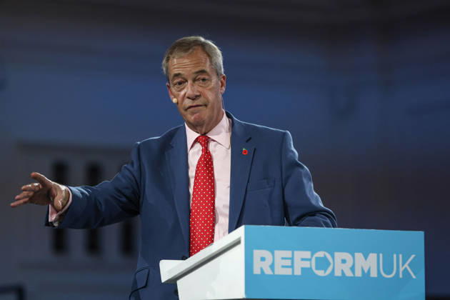 Reform UK leader Nigel Farage unveils party s economic rescue plan in London LONDON, UNITED KINGDOM - OCTOBER 26: Leader of Reform UK Nigel Farage unveils his party s economic rescue plan during a press conference held ahead of the government s budget announcement, at The Lindley Hall in London, United Kingdom on October 26, 2026. Zeynep Demir Anadolu London United Kingdom. Editorial use only. Please get in touch for any other usage.  Copyright: x2026xAnadoluxZeynepxDemirx