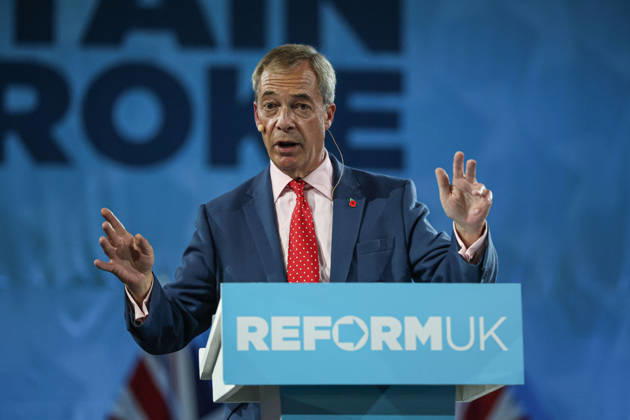 Reform UK leader Nigel Farage unveils party s economic rescue plan in London LONDON, UNITED KINGDOM - OCTOBER 26: Leader of Reform UK Nigel Farage unveils his party s economic rescue plan during a press conference held ahead of the government s budget announcement, at The Lindley Hall in London, United Kingdom on October 26, 2026. Zeynep Demir Anadolu London United Kingdom. Editorial use only. Please get in touch for any other usage.  Copyright: x2026xAnadoluxZeynepxDemirx