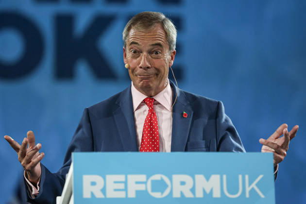 Reform UK leader Nigel Farage unveils party s economic rescue plan in London LONDON, UNITED KINGDOM - OCTOBER 26: Leader of Reform UK Nigel Farage unveils his party s economic rescue plan during a press conference held ahead of the government s budget announcement, at The Lindley Hall in London, United Kingdom on October 26, 2026. Zeynep Demir Anadolu London United Kingdom. Editorial use only. Please get in touch for any other usage.  Copyright: x2026xAnadoluxZeynepxDemirx