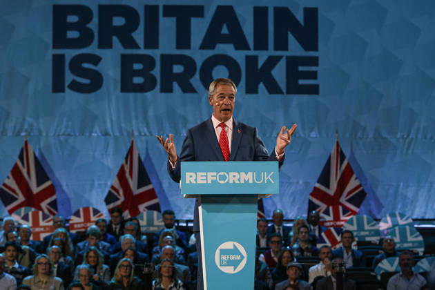 Reform UK leader Nigel Farage unveils party s economic rescue plan in London LONDON, UNITED KINGDOM - OCTOBER 26: Leader of Reform UK Nigel Farage unveils his party s economic rescue plan during a press conference held ahead of the government s budget announcement, at The Lindley Hall in London, United Kingdom on October 26, 2026. Zeynep Demir Anadolu London United Kingdom. Editorial use only. Please get in touch for any other usage.  Copyright: x2026xAnadoluxZeynepxDemirx