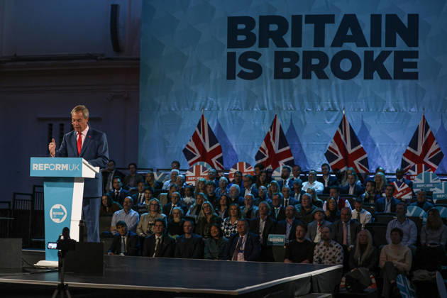 Reform UK leader Nigel Farage unveils party s economic rescue plan in London LONDON, UNITED KINGDOM - OCTOBER 26: Leader of Reform UK Nigel Farage unveils his party s economic rescue plan during a press conference held ahead of the government s budget announcement, at The Lindley Hall in London, United Kingdom on October 26, 2026. Zeynep Demir Anadolu London United Kingdom. Editorial use only. Please get in touch for any other usage.  Copyright: x2026xAnadoluxZeynepxDemirx
