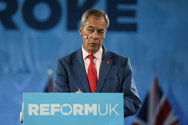 Reform UK leader Nigel Farage unveils party s economic rescue plan in London LONDON, UNITED KINGDOM - OCTOBER 26: Leader of Reform UK Nigel Farage unveils his party s economic rescue plan during a press conference held ahead of the government s budget announcement, at The Lindley Hall in London, United Kingdom on October 26, 2026. Zeynep Demir Anadolu London United Kingdom. Editorial use only. Please get in touch for any other usage.  Copyright: x2026xAnadoluxZeynepxDemirx
