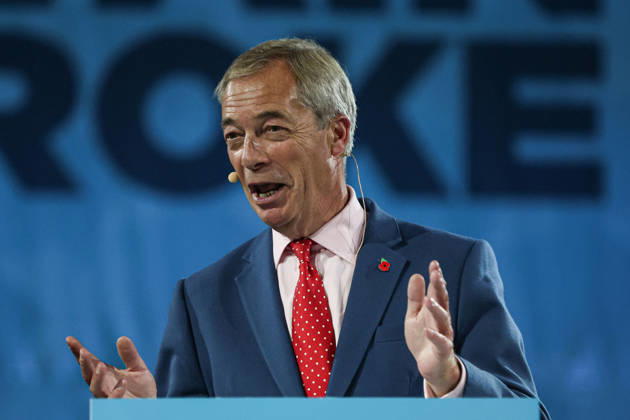 Reform UK leader Nigel Farage unveils party s economic rescue plan in London LONDON, UNITED KINGDOM - OCTOBER 26: Leader of Reform UK Nigel Farage unveils his party s economic rescue plan during a press conference held ahead of the government s budget announcement, at The Lindley Hall in London, United Kingdom on October 26, 2026. Zeynep Demir Anadolu London United Kingdom. Editorial use only. Please get in touch for any other usage.  Copyright: x2026xAnadoluxZeynepxDemirx