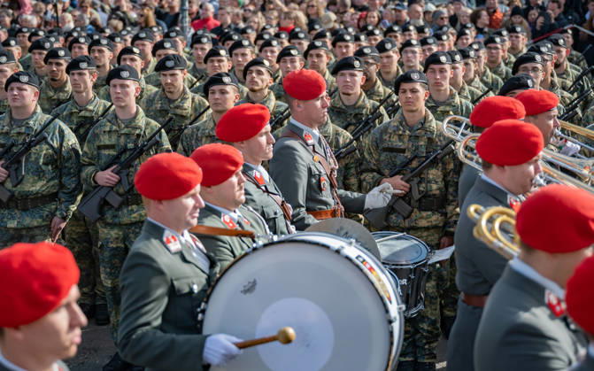 October 26, 2026 Official Celebrations for Austria s National Day 2026 Oath-taking ceremony during the official celebrations for National Day 2026 at Heldenplatz in Vienna, Austria Vienna Heldenplatz Vienna Austria