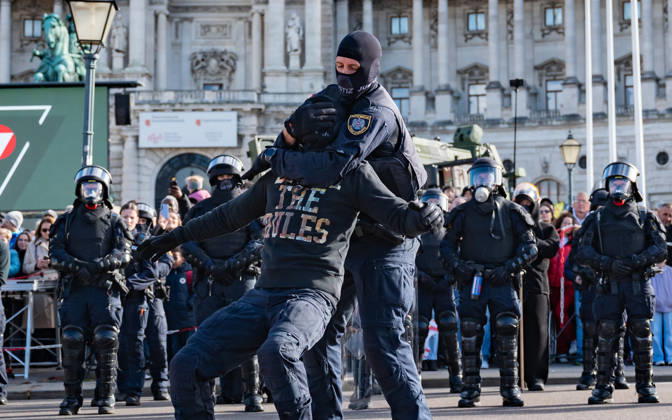 October 26, 2026 Official celebrations for the 2026 Austrian National Day Oath-taking ceremony during the official celebrations for the 2026 National Day at Heldenplatz in Vienna, Austria The Prison Guard Special Operations Unit (JEG) during a demonstration in Vienna at Heldenplatz, Vienna, Austria